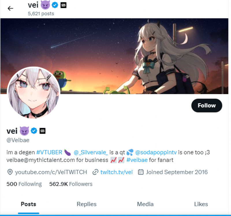 Veibae's Twitter